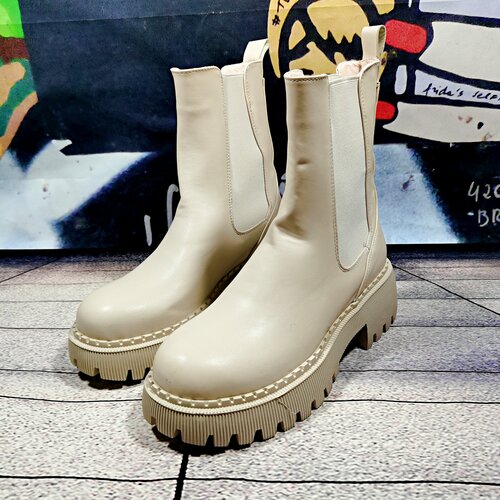 фото Ботинки макс жермон, размер 40, бежевый