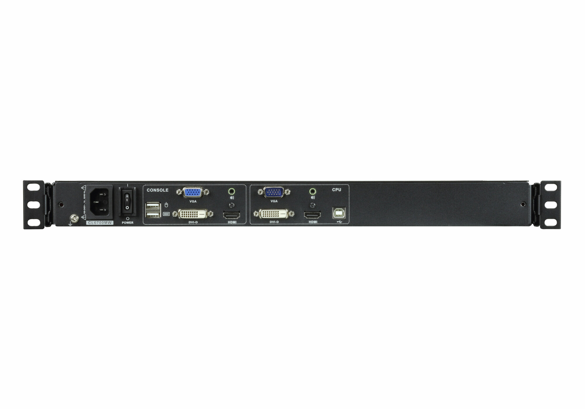 Консоль KVM ATEN CL6700MW-ATA-RG LCD 17" - фото №8