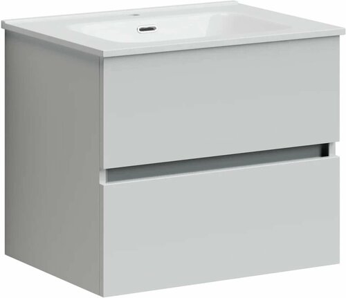 Тумба с раковиной белый глянец 61 см Sancos Urban UR60W + CN7001