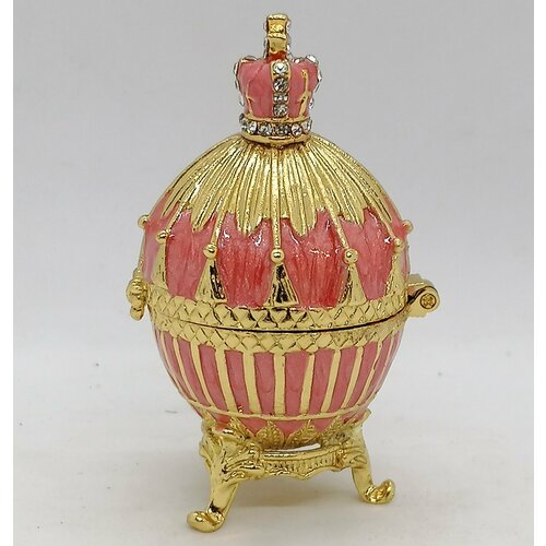 Яйцо Фаберже 3147 с короной, малое, красное