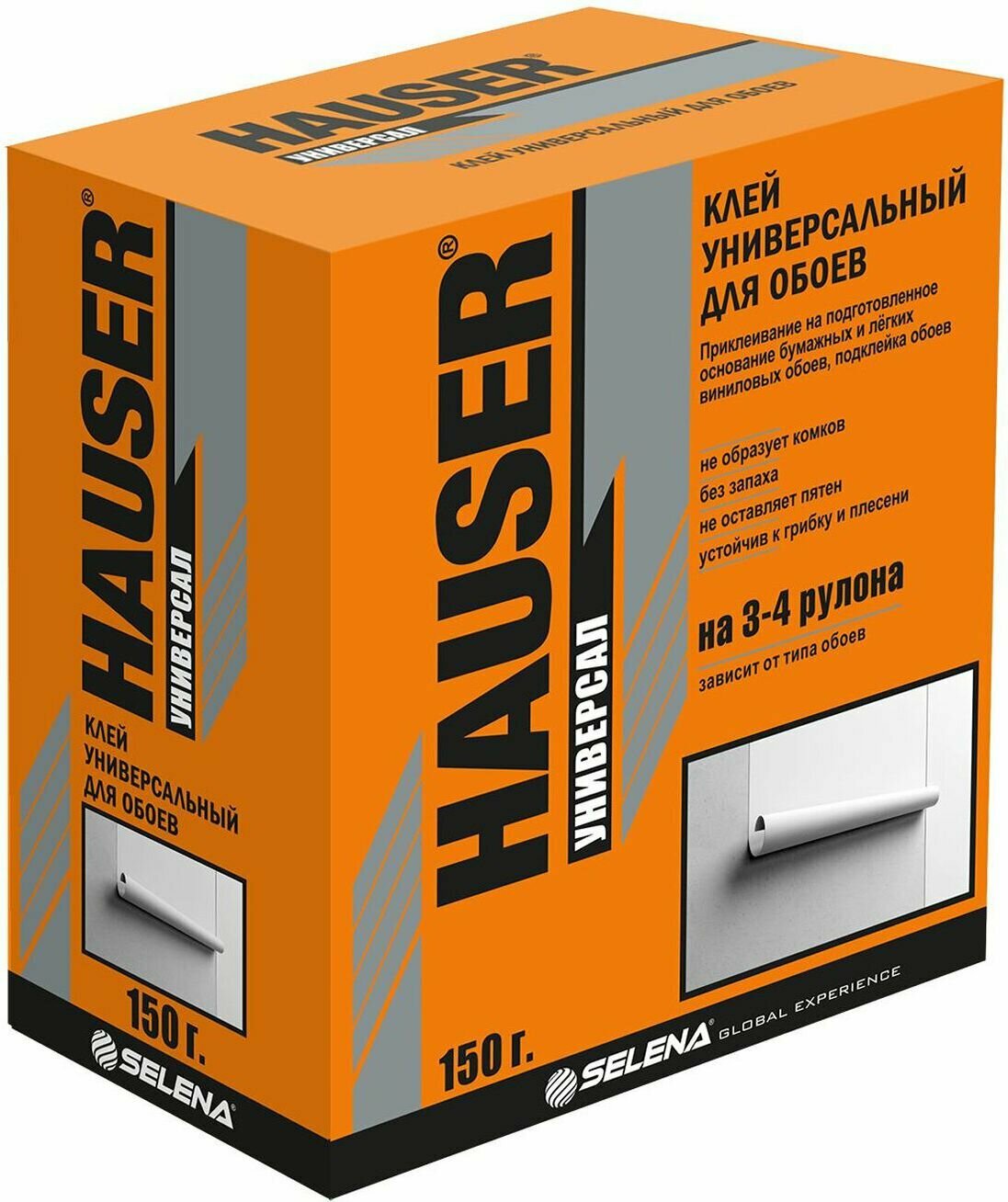 Обойный клей Hauser антигрибковый для всех видов обоев 150г