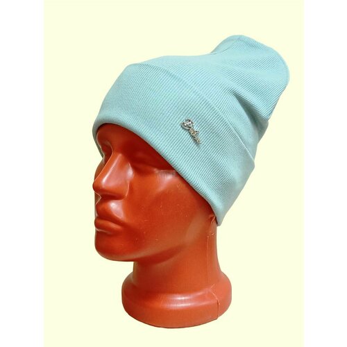 фото Шапка бини scandza, размер 54-58, зеленый