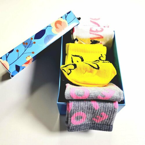 фото Носки , 3 пары, размер 36/39, белый нет бренда