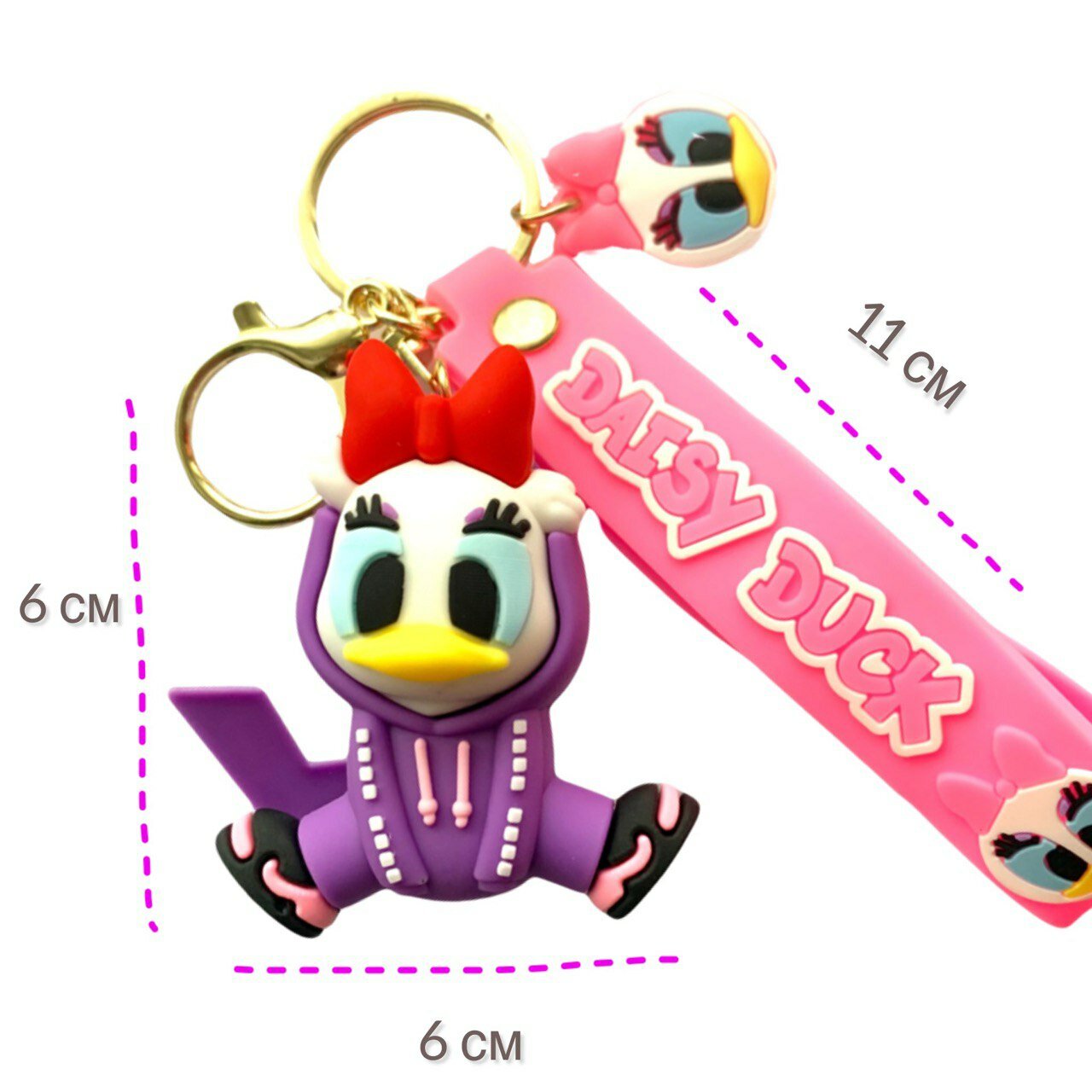 Брелок, фиолетовый/розовый — фото 1