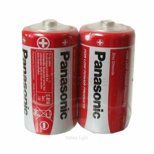 Элементы питания Panasonic R20-2 без блистера