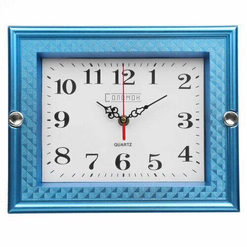 Часы настенные, 22.5 х 27.5 см, плавный ход