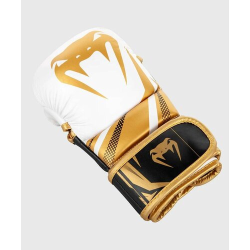 фото Перчатки для мма venum sparring gloves challenger 3.0 l/xl белый, черный, золотой