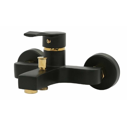 Смеситель для ванной Altos латунь, чёрный/золотой