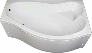 Акриловая ванна Aquanet Palma 170x90 R 00204023, правосторонняя ориентация, без каркаса, с сиденьем.