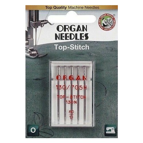 Иглы ORGAN TOP STITCH 5/80 Blister