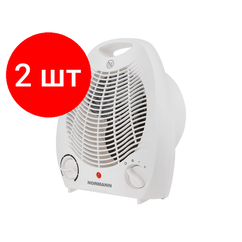 Комплект 2 штук Тепловентилятор электрический NORMANN AFH-203 2000 Вт спираль термостат 278000₽
