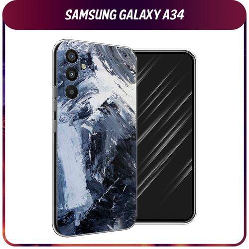 силиконовый чехол modern david на samsung galaxy a34 самсунг галакси a34 Силиконовый чехол на Samsung Galaxy A34 / Самсунг A34 Абстракция живопись