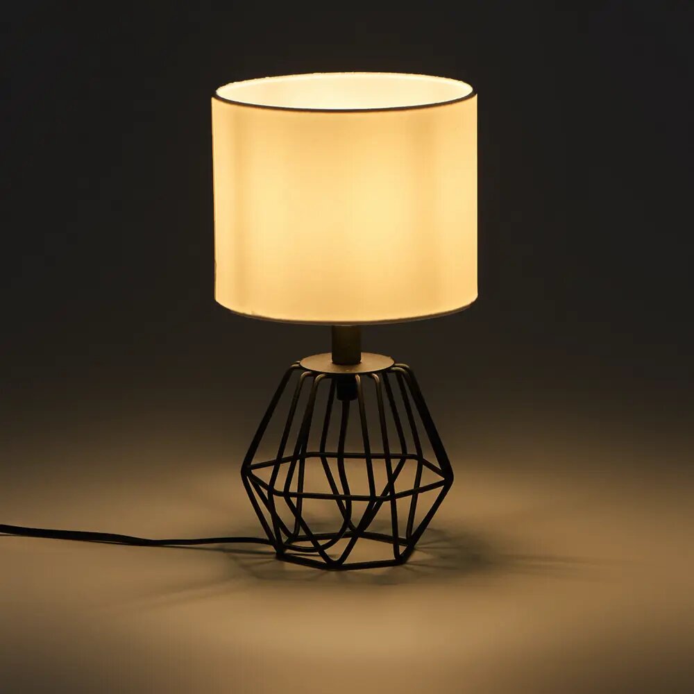 Настольная лампа Eglo «Carlton2» 1xE14x60 Вт, цвет чёрный/белый