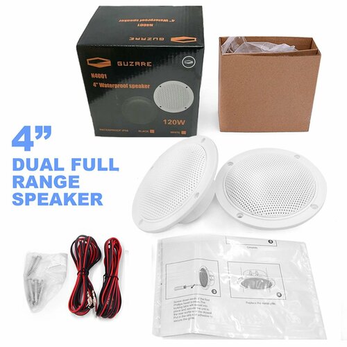 фото Колонки в лодку или катер 120 вт, динамик 4 дюйма, 2 шт. нет бренда