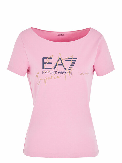 Футболка EA7, размер M, розовый