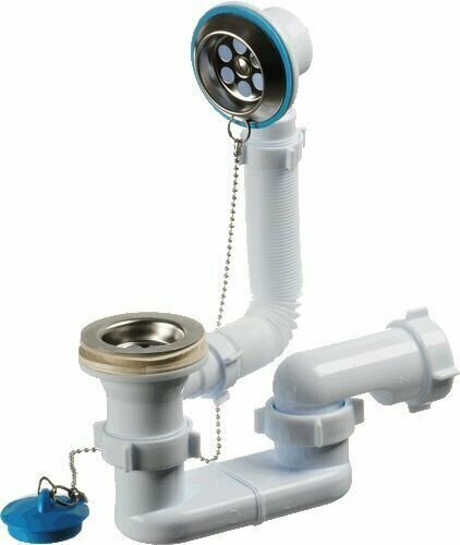 фото Обвязка для ванны АНИ пласт E050 1.1/2"*40 с литым выпуском и гофрой 40*40/50