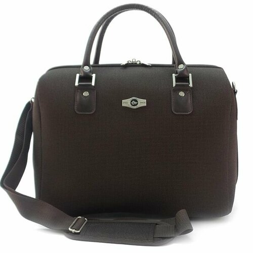 Комплект чемоданов Borgo Antico 987278, коричневый бьюти кейс 30х19х19 см ручки для переноски жесткое дно белый черный