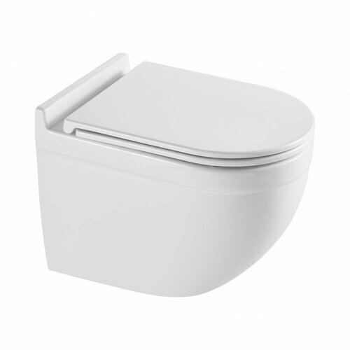 Унитаз подвесной Glossy Sweet Tornado 530x368x410mm, сиденье дюропласт-микролифт, GL-017E-UQ