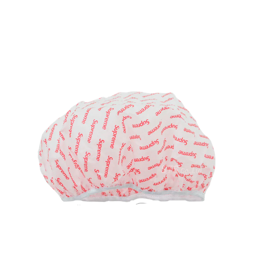 supreme masterlock numeric lock red Supreme Shower Cap White/Red