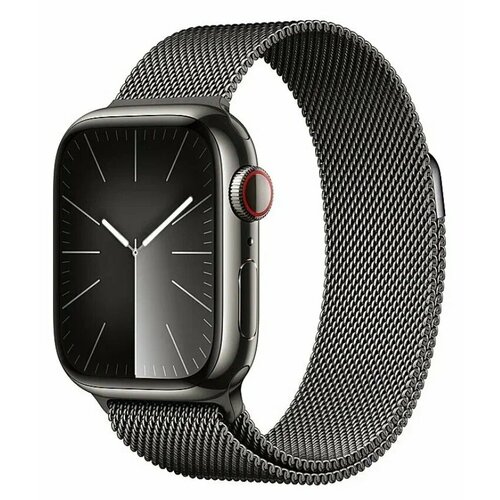 Apple Watch 9 45 Stainless Steel Graphite Milanese Loop