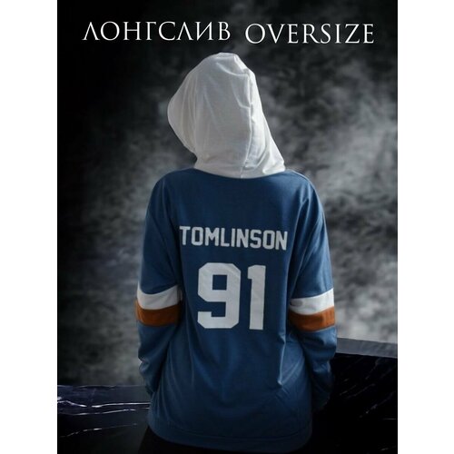 фото Лонгслив, размер xl, синий нет бренда