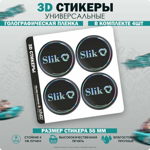 3D Наклейки на колесные диски Slik Слик 4 шт спортивные светоотражающие автомобильные наклейки autcoat колесные диски гоночные автомобильные наклейки дверные диски колесные ступиц