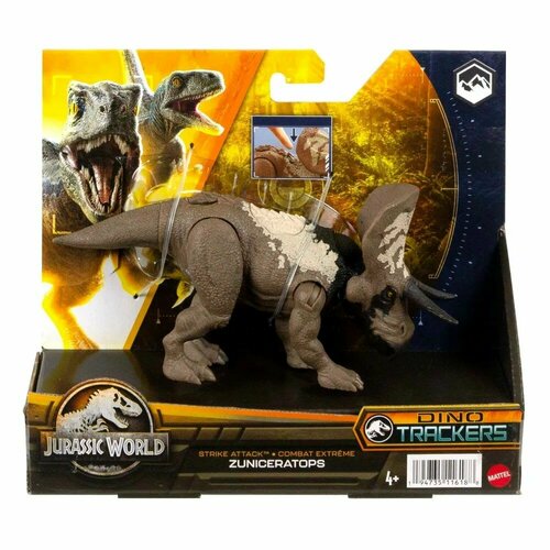 Фигурка Jurrasic World Зуницератопс - Mattel [HLN63] интерактивная игрушка jurassic world dominion суперколоссальный гиганотозавр