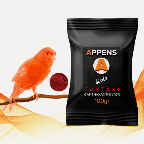 Изображение товара Cantax+ красный краситель для оперения птиц на основе кантаксантина - 100гр
