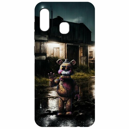 Чехол-накладка Krutoff Soft Case фнаф (FNAF) - Фредди под дождем для Samsung Galaxy A01 Core (A013) черный чехол накладка krutoff soft case фнаф fnaf фредди под дождем для samsung galaxy a13s a137 черный