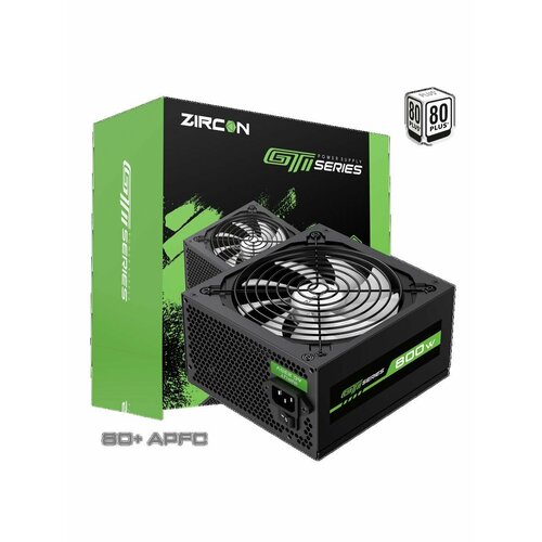 блок питания atx 800w zircon aa 800 80 apfc Блок питания ATX 800W ZIRCON GTI-800 80+ APFC