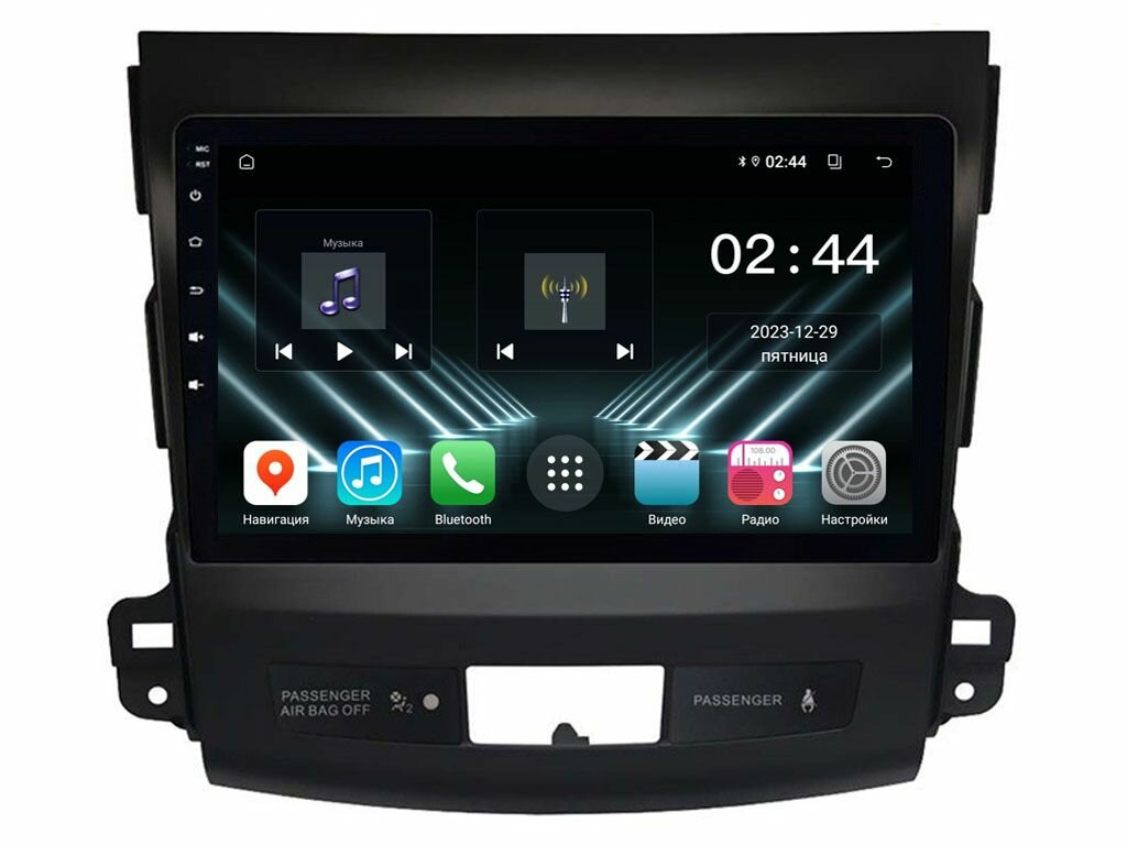 Штатная магнитола Citroen C-Crosser 2007-2013 UNISON 09A1 2Gb/32Gb IPS BT Wi-Fi CarPlay (056-09A1)