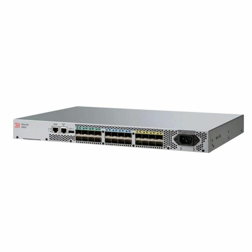 Коммутатор Brocade G610 24 ports/24 activated FC switch incl 24x32Gb SFP+ transceivers (analog DS-6610B SN3600B SNS2624 DB610S) Ent Bundle