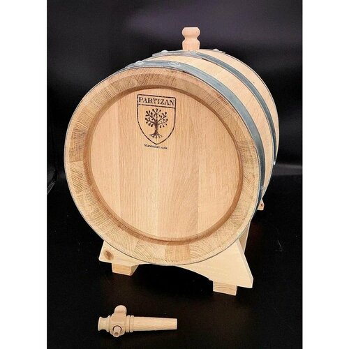 Бочка дубовая Partizan 20 л (славонский дуб) сильный обжиг