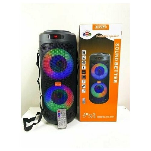 Беспроводная акустическая система DG-1111 - Bluetooth колонка с поддержкой FM AUX TF Динамик с подсветкой Уличная портативная колонка 299900₽