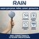Набор для душа RAIN, лейка 5 режимов 95мм, держатель, шланг 150см