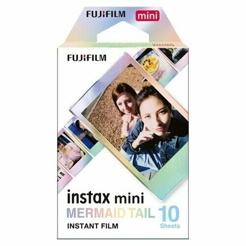 картридж фотопленка fujifilm instax square white marble 10 снимков Пленка для моментальных снимков INSTAX MINI MERMAID TAIL