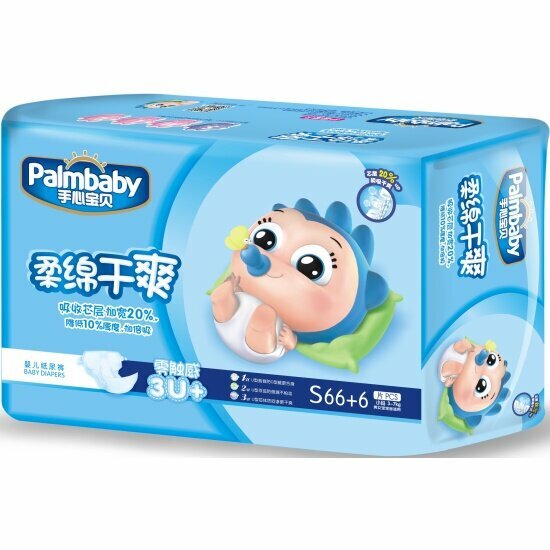 Подгузники Palmbaby Стандарт S (3-7 кг) 72 шт