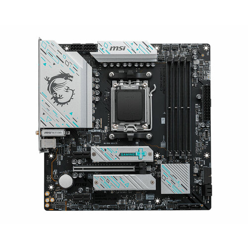 Материнская плата MSI B650M GAMING PLUS WIFI (SocketAM5, AMD B650, mATX,4DDR5,2M.2, PCI-E16,2PCI-E, HDMI, DP, PC7200, Wi-Fi, BT) контроллер usb type c realtek rts5445 chip 06050 00480000