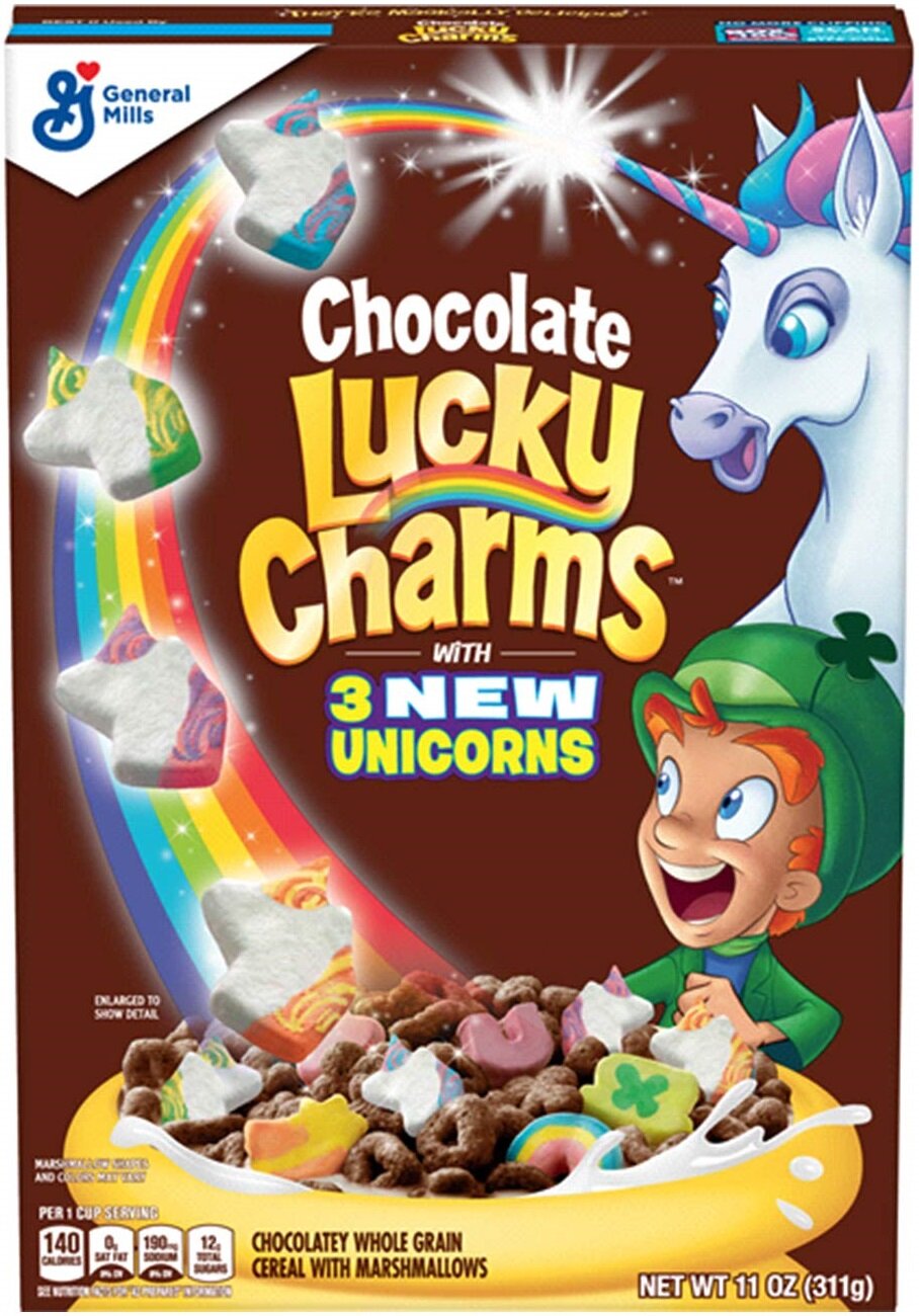 Lucky Charms Chocolate сухой завтрак шоколадный 311 гр - фотография № 2