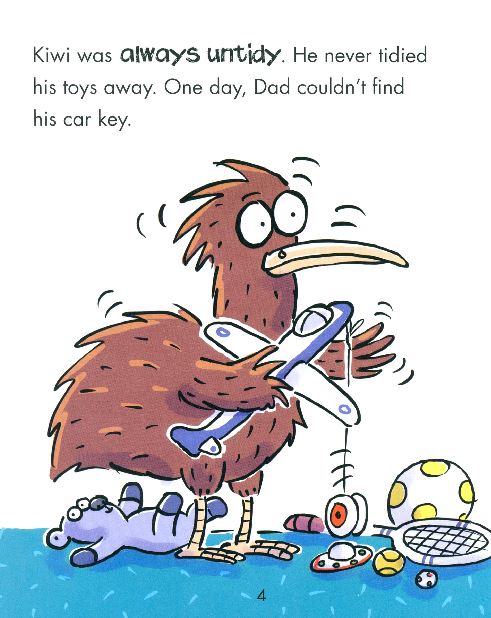 Kiwi Tidies Up - A book about being messy - фото №3