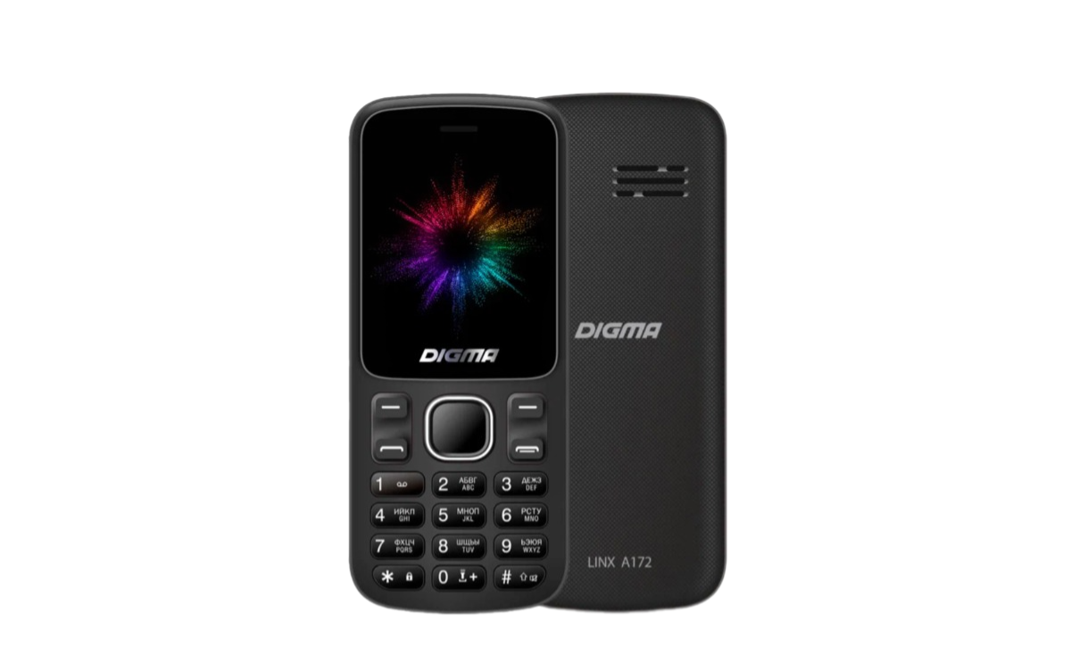 Мобильный телефон Digma Linx A172 32MB Black, черный