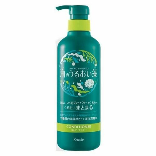 KRACIE Увлажняющий кондиционер для волос Umi No Uruoiso Moisture Care с экстрактами морских водорослей 490г 906₽
