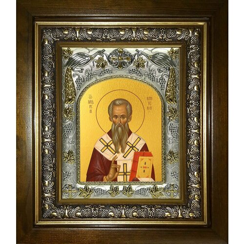 икона именная финифть в багете андрей критский Икона Андрей Архиепископ Критский, святитель