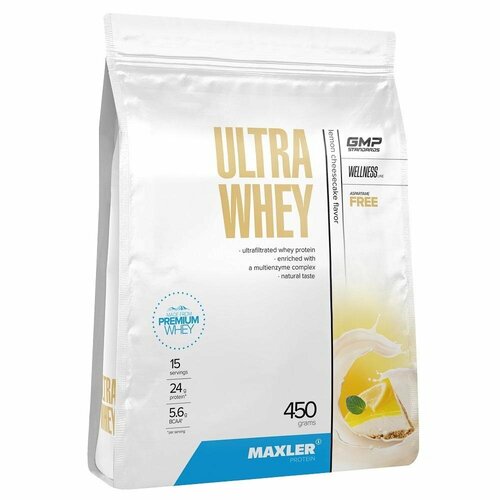 Maxler Ultra Whey 450 гр пакет (Maxler) Лимонный чизкейк maxler ultra whey 450 гр пакет maxler белый шоколад и малина