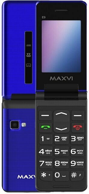 Сотовый телефон Maxvi E9 blue