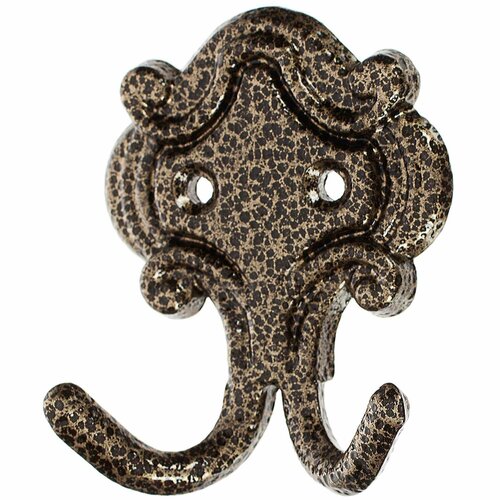 Крючок КМ-4 двухрожковый цвет состаренная бронза 500₽