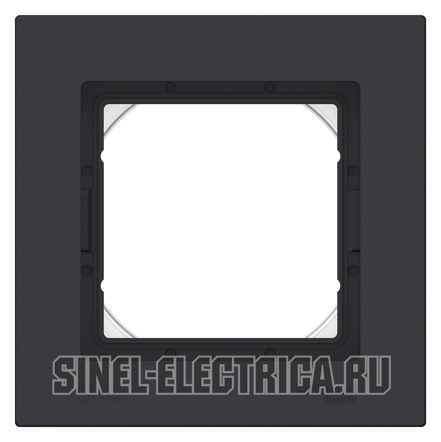 Рамка IP44 Schneider Schneider Atlas Design одноместная (Антрацит)