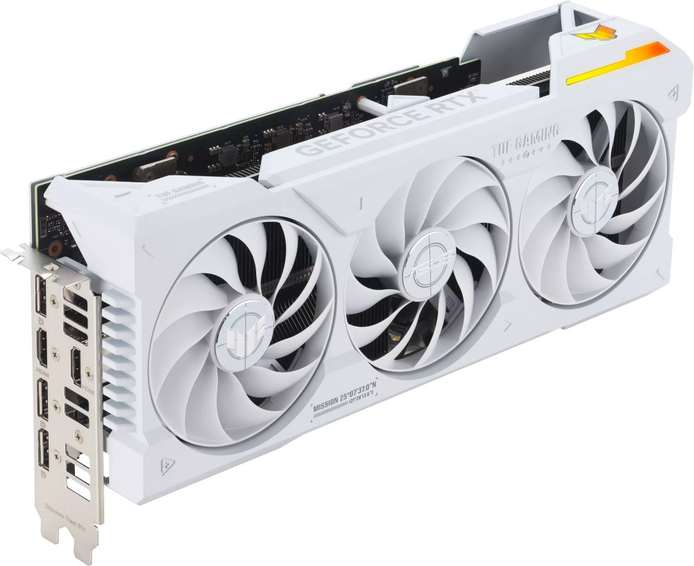 Видеокарта NVIDIA GeForce RTX 4070 Ti Super ASUS OC 16Gb (TUF-RTX4070TIS-O16G-BTF-WHITE)