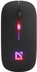 Мышь компьютерная беспроводная, бесшумная, оптическая Defender Touch MM-997 черная,2.4+BT, RGB,400mAh