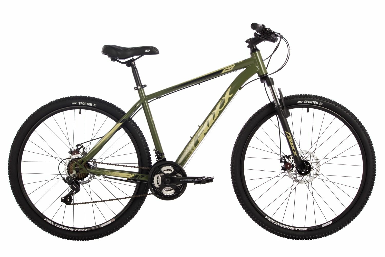 Горный велосипед Foxx Caiman 27.5, год 2024, цвет Зеленый, ростовка 18
